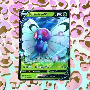 butterfree v pokemon card value Pokemon Darkness Ablaze Ultra Rare Butterfree V #177 main image 1
