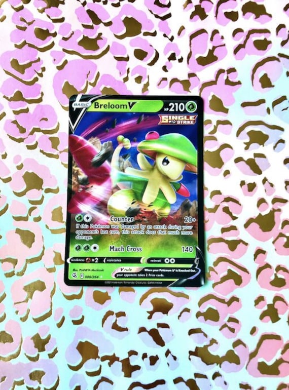 Breloom V Ultra Rare Pokemon Card Fusion Strike | Real Authentic - Etsy Breloom V Ultra Rare Pokemon Card Fusion Strike | Real Authentic - Etsy