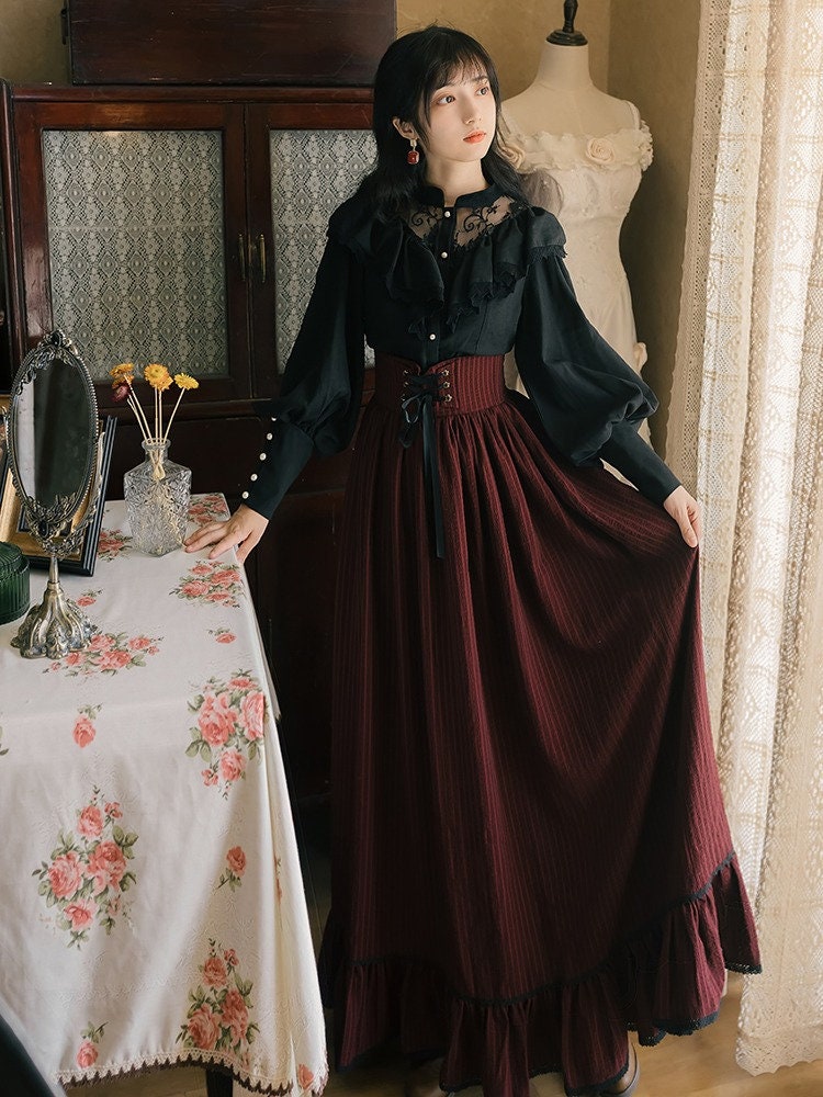 victorian style maxi dress