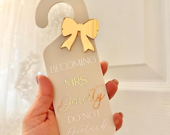 Bridal Suite Door Hanger, Gift for Bride,