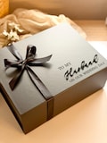 Personalised Groom Gift Box, To my Husband, Large Black Gift Box