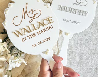 Acrylic Bridal Mirror, Personalsied Bride Mirror with name, Gift for Bride
