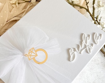 Personalised Bride to Be Gift Box with Charm, Bridal Keepsake Box, Wedding Morning Gift for Bride