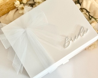 Personalisierte Braut Geschenkbox, Weiß