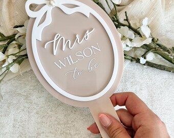 Acrylic Bridal Mirror, Personalsied Bride Mirror with name, Gift for Bride