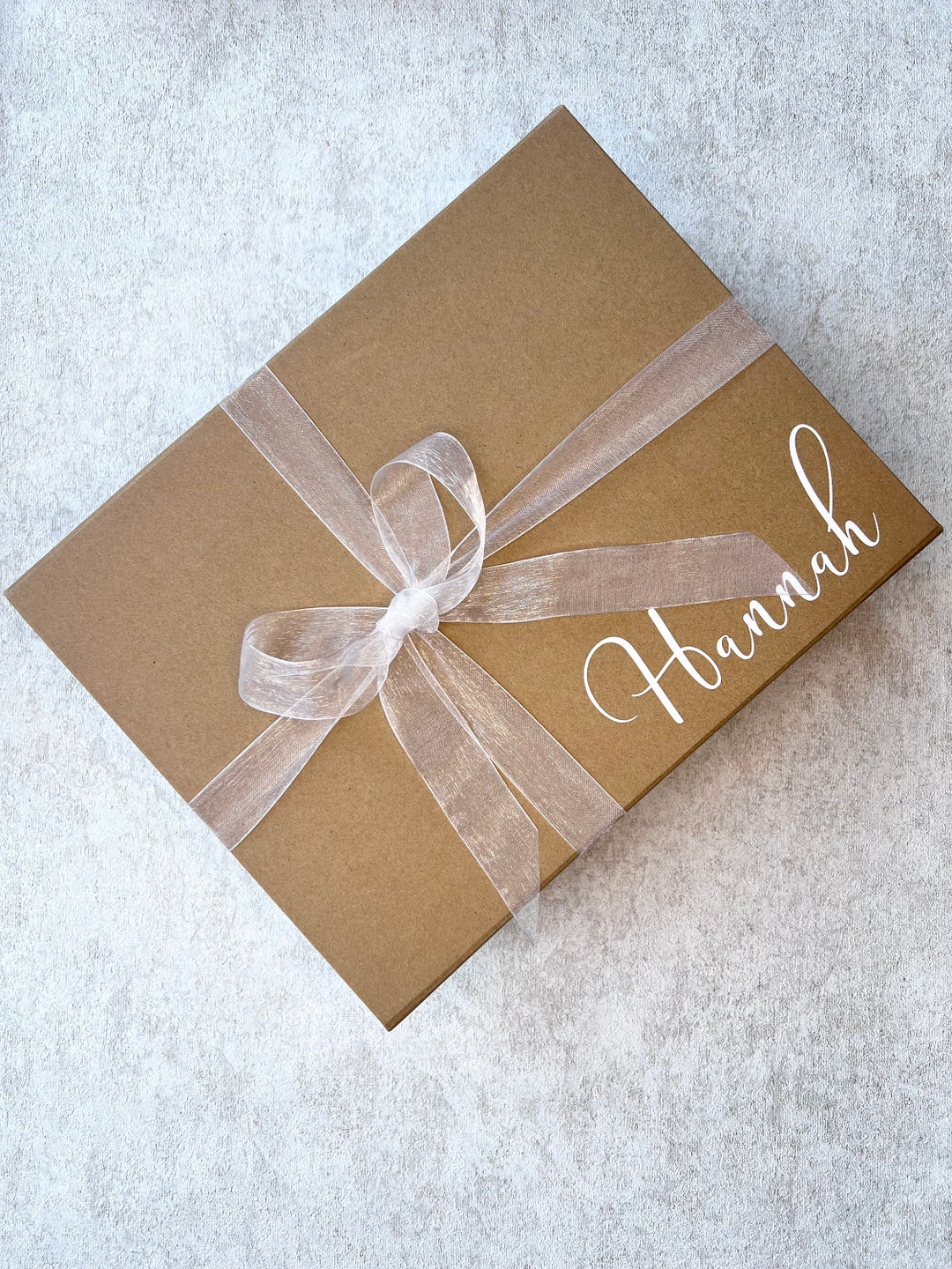 Personalised Bridesmaid Gift Box, Personalised Gift Box With Name, Gift