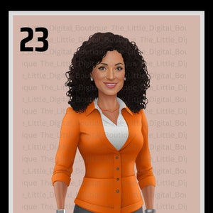 Loteria Design: La Maestra (Arancione)