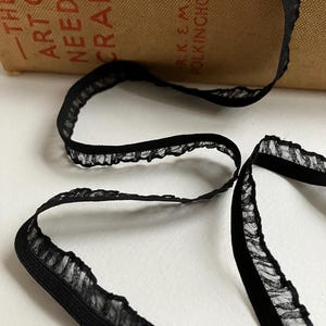 Chiffon edge knicker elastic. Choice of colours. Bra and lingerie elastic.
