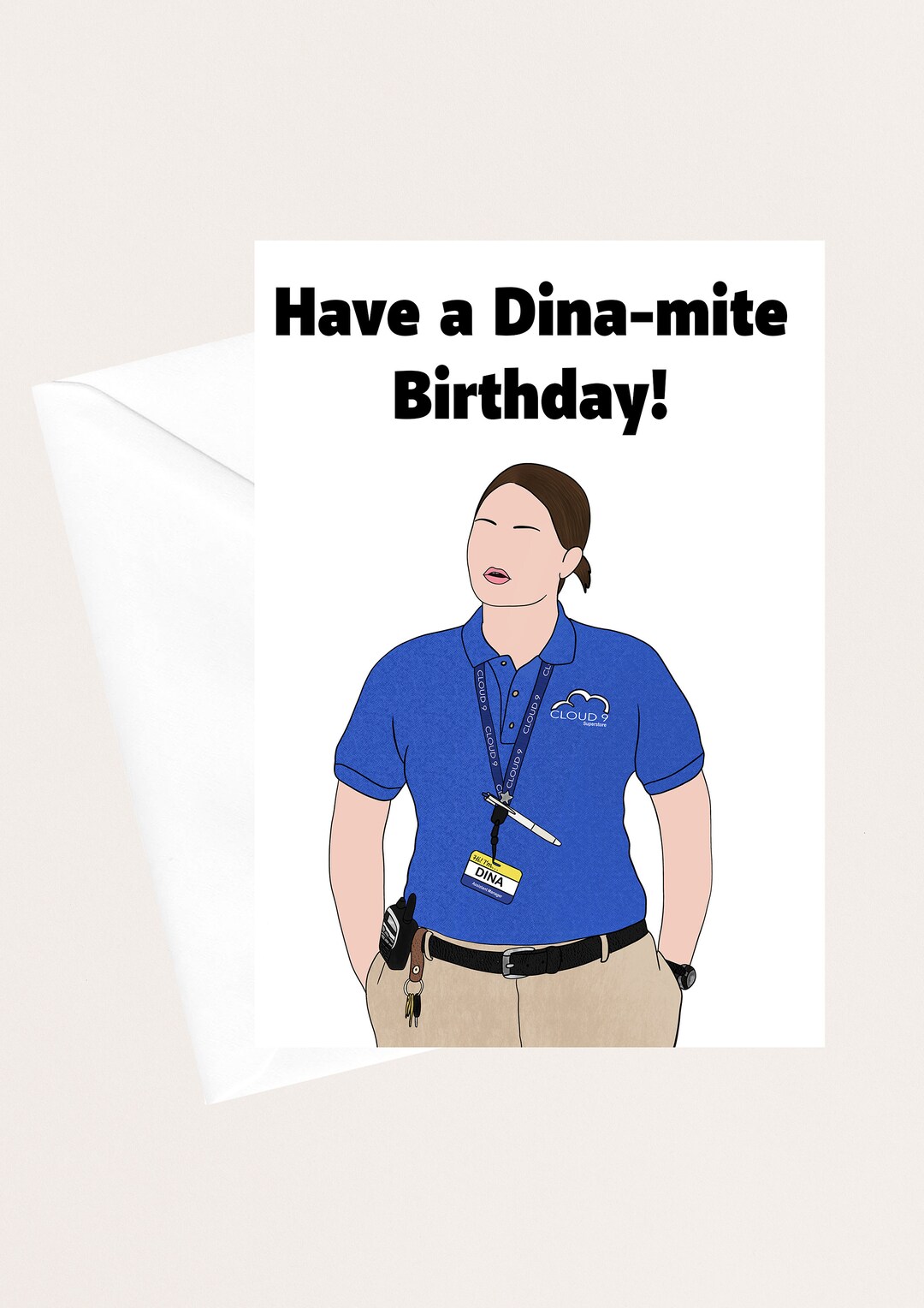 Dina Birthday Card - Etsy