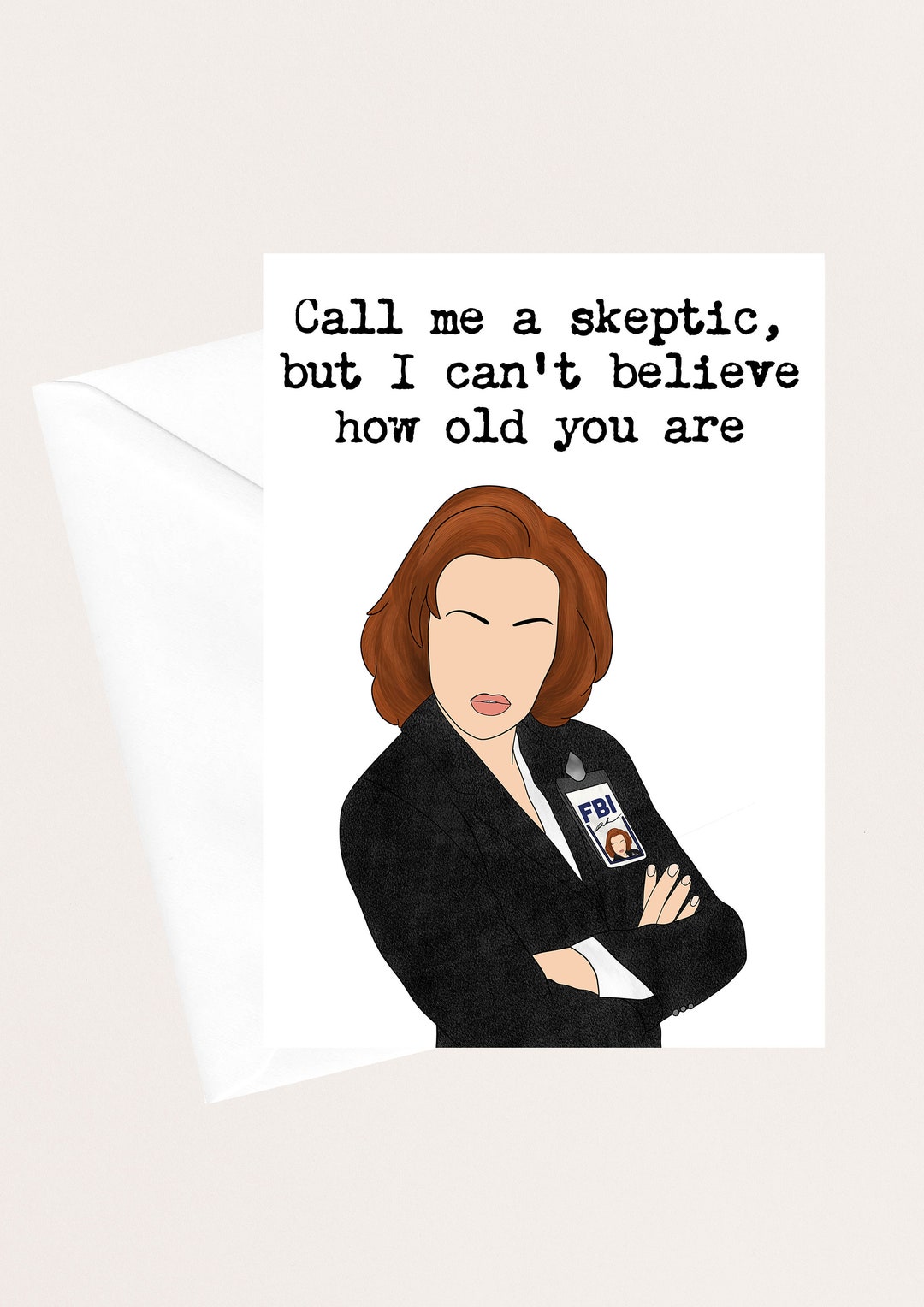 Scully Birthday Card - Etsy