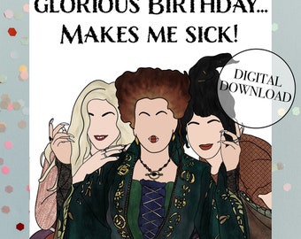 Glorious Digital Download Birthday Card