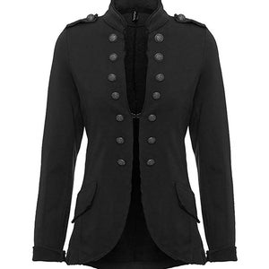 kurzer Langarm Knopf Blazer Jacke Frauen Mantel karneval karnevalskostüm Bürojacke Anzug Jacke Frauen Kleider Herbst Blazer Weste Fischgrat Schwarz