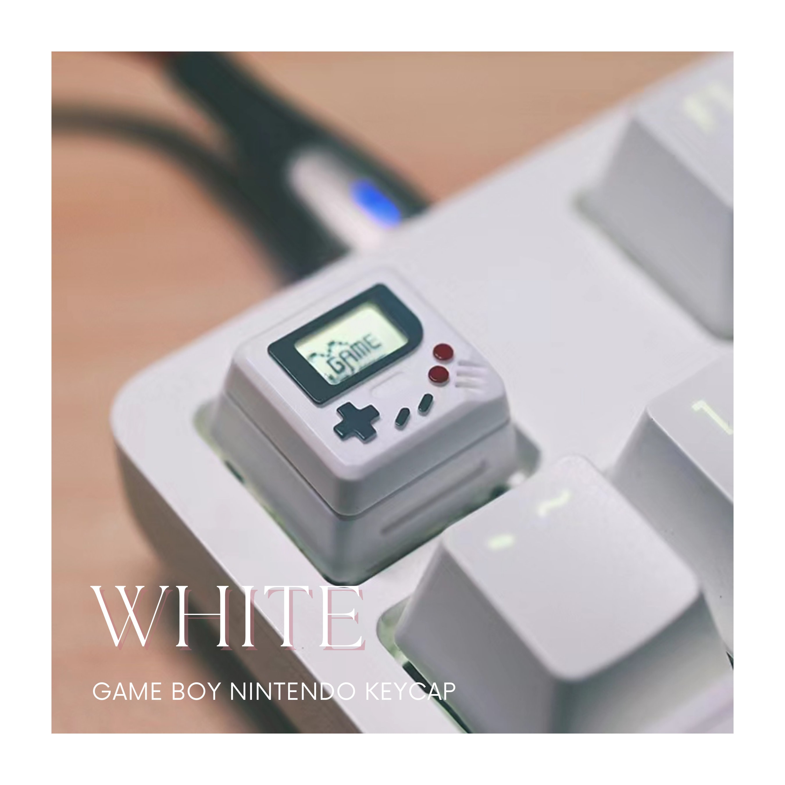 Artisan Keycap Nintendo Custom Keycaps Gameboy Gamer Keycaps Keyboard