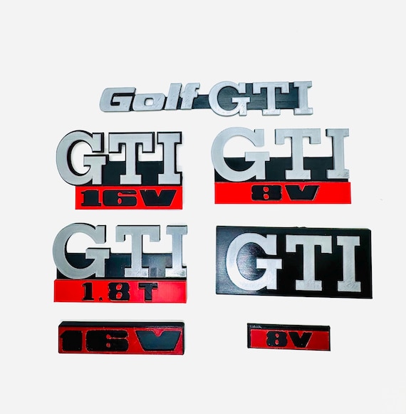 Volkswagen Golf GTI MK2 Emblems | Custom 3D Badges | 3D Printed Classic VW Logos