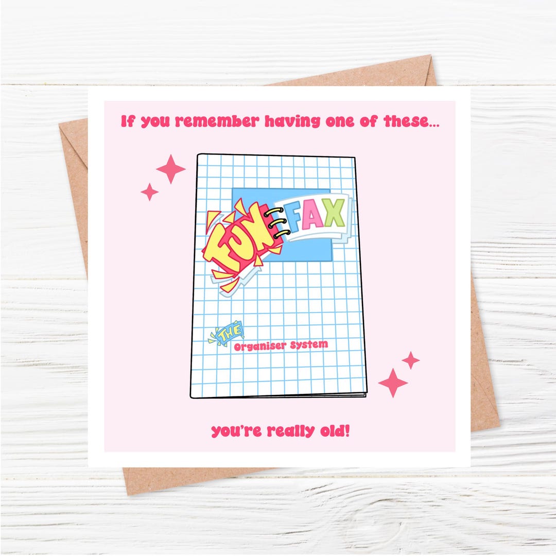 Funny Nineties Themed Birthday Card | Funfax | Cheeky | Funny Birthday ...