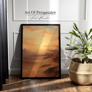 Dune Desert Wall Art: Beige Landscape Printable (Digital Download)