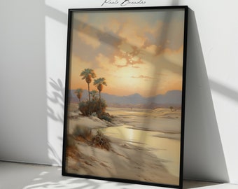 Desert Oasis Wall Art: Dune Landscape Print (Digital Download)