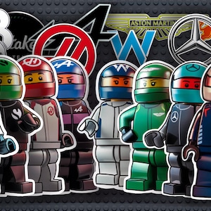 A4 Mega-Pack of Backgrounds for Speed Champions F1 car frames