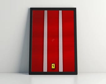 PRINTED - Background for Ferrari Daytona 42143 (Technic Supercars 1:8) without frame.