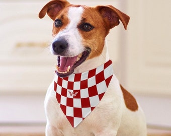 Kariertes Hundehalstuch: Kroatischer Haustierschal