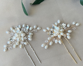 Accessoires de cheveux de mariée, peigne à cheveux, pince à cheveux, bijoux de mariée, coiffure de mariée, bijoux de demoiselle d'honneur, fil de mariage