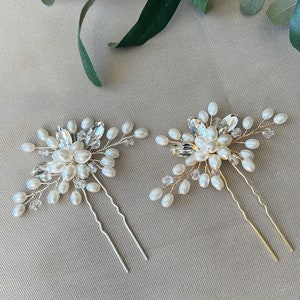 Accessoires de cheveux de mariée, peigne à cheveux, pince à cheveux, bijoux de mariée, coiffure de mariée, bijoux de demoiselle d'honneur, fil de mariage image 1