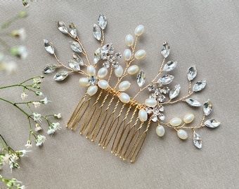 Bridal hair accessories pearl hair comb bridal hair jewelry silver hair comb wedding high-quality bridal hair jewelry