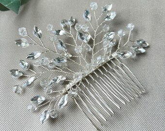 Bridal hair accessories, gold or silver, hair comb, pearls and rhinestones, wedding jewelry, high-quality bridal jewelry, bridal hair accessories