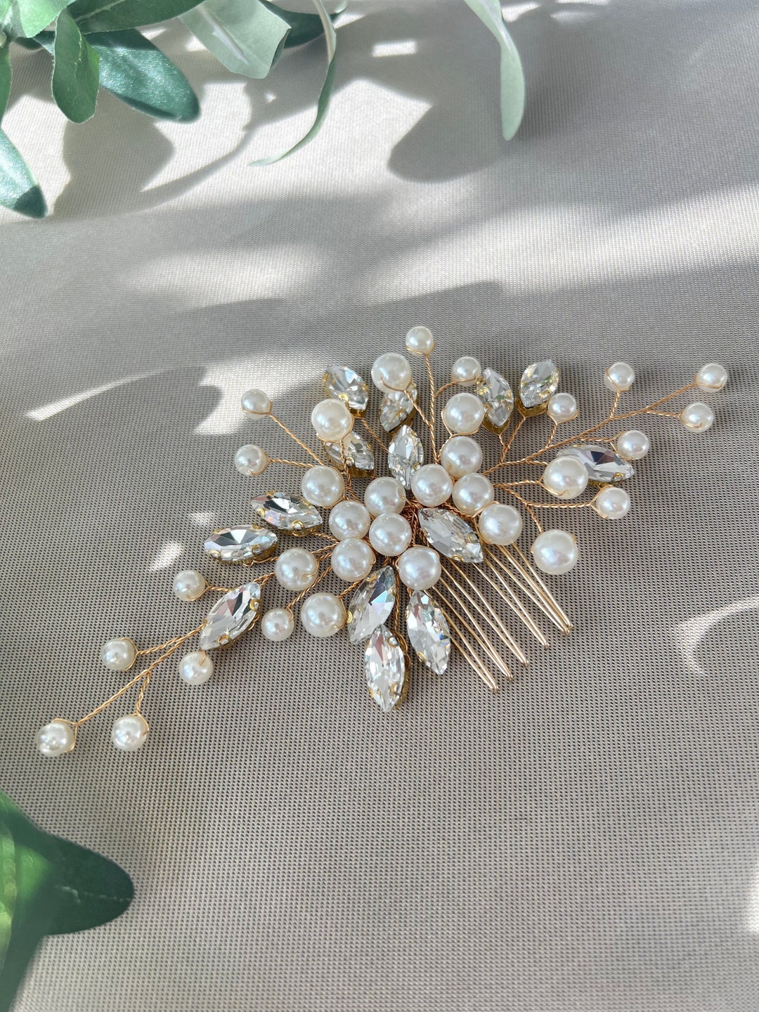 JONKY Braut-Haarschmuck Mit Strass – Handgefertigter Haarkamm Aus Legierung, Für Hochzeit & Festliche Anlässe