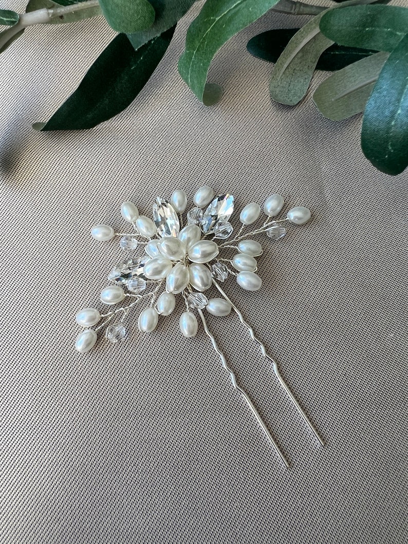 Bridal hair accessories hair comb hair clip bridal jewelry wedding jewelry bridal hairstyle bridesmaid jeweler wire wedding image 8