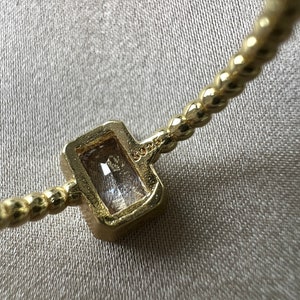 Ring Gold, rechteckiger Cubic Zirconia Stein, Edelstahl, offen verstellbar in der Größe, Schmuck Frauen, Fingerschmuck, Damenschmuck