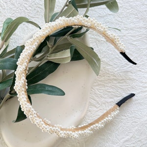 Braut Haarreif, Gold mit weißen Perlen, Haarschmuck, Hochzeit, Brautschmuck, Schmuck Hochzeit, Perlenschmuck, Brauthaarschmuck