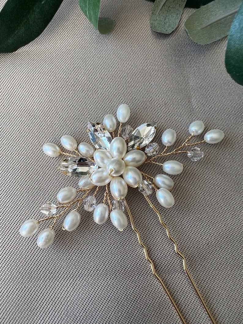 Bridal hair accessories hair comb hair clip bridal jewelry wedding jewelry bridal hairstyle bridesmaid jeweler wire wedding image 9