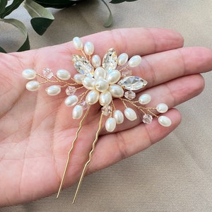 Accessoires de cheveux de mariée, peigne à cheveux, pince à cheveux, bijoux de mariée, coiffure de mariée, bijoux de demoiselle d'honneur, fil de mariage Gold