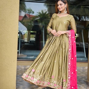 Pakistani Designer Georgette fully embroidered Sequence Work Readymade Sharara Palazzo Stitched Wedding Wear Suits