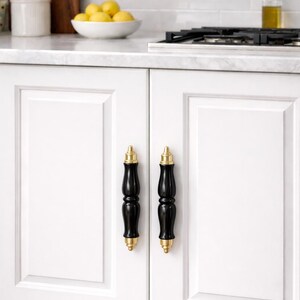 Ceramic and Brass Furniture Door Handle - Furniture Renovation