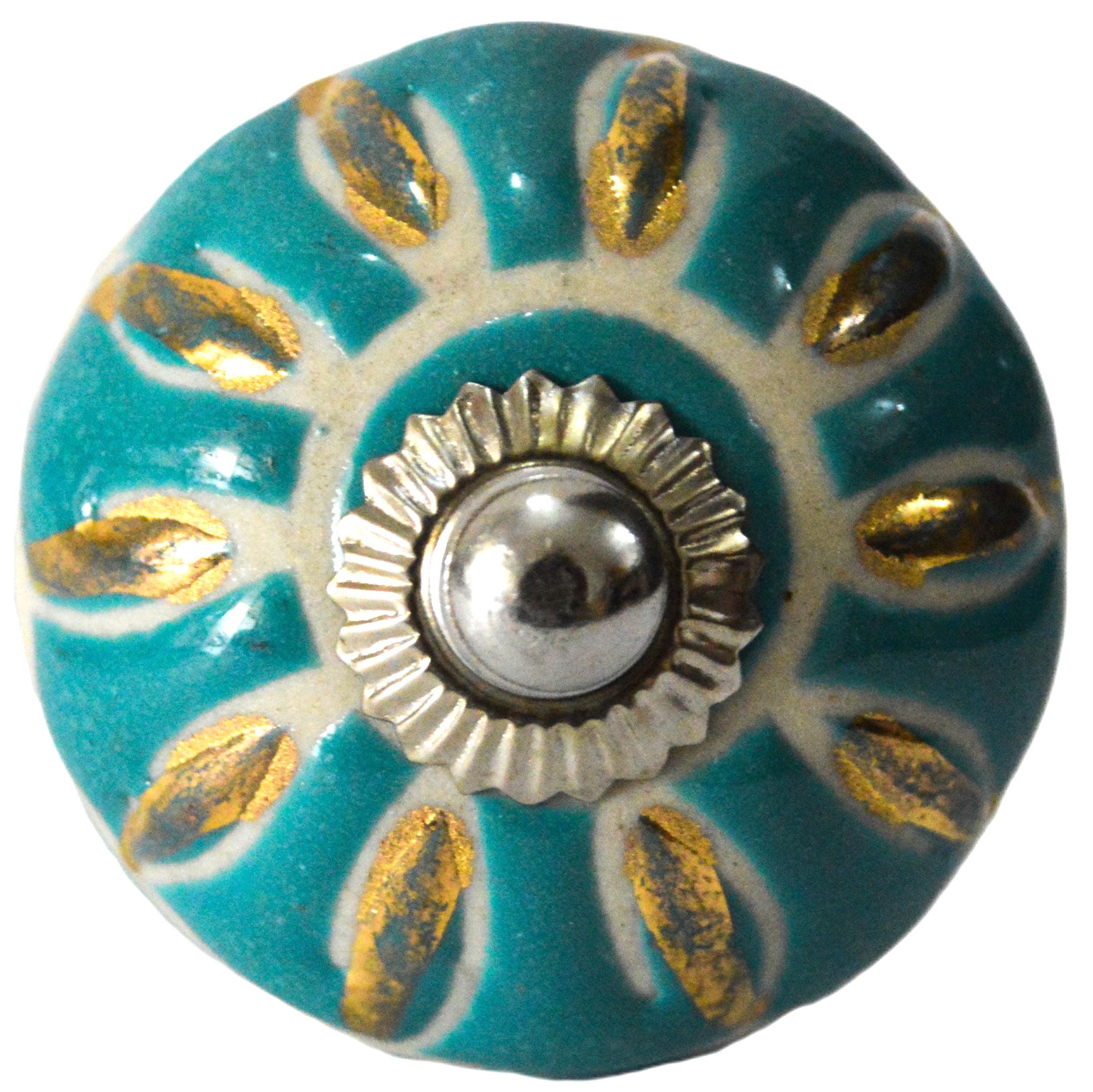 20 Pomelli Per Armadi In Ceramica Multicolore - Maniglie Decorative Stile Boho Per Cucina E Camera