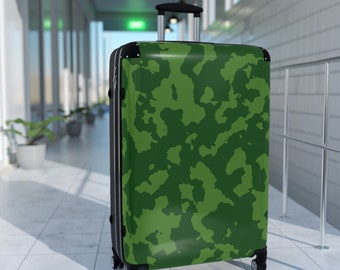 green jungle camo Suitcase.