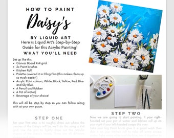 Daisy's Schritt für Schritt Acrylmalerei-Tutorial