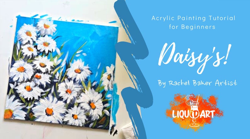 Daisy's Step By Step Acrylic Painting Tutorial image 2