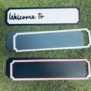 Acrylic Street Sign Blank, Create your own signs, signs for weddings and gifts.