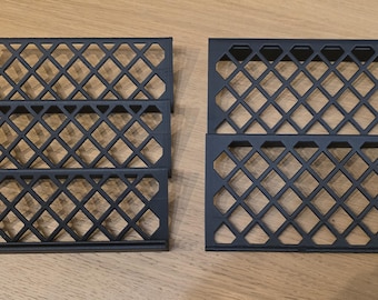 Card risers for TFF Lockable Display Case