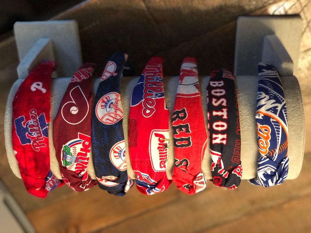 MLB Headbands Phillies Mets Red Sox Yankees Baseball Etsy