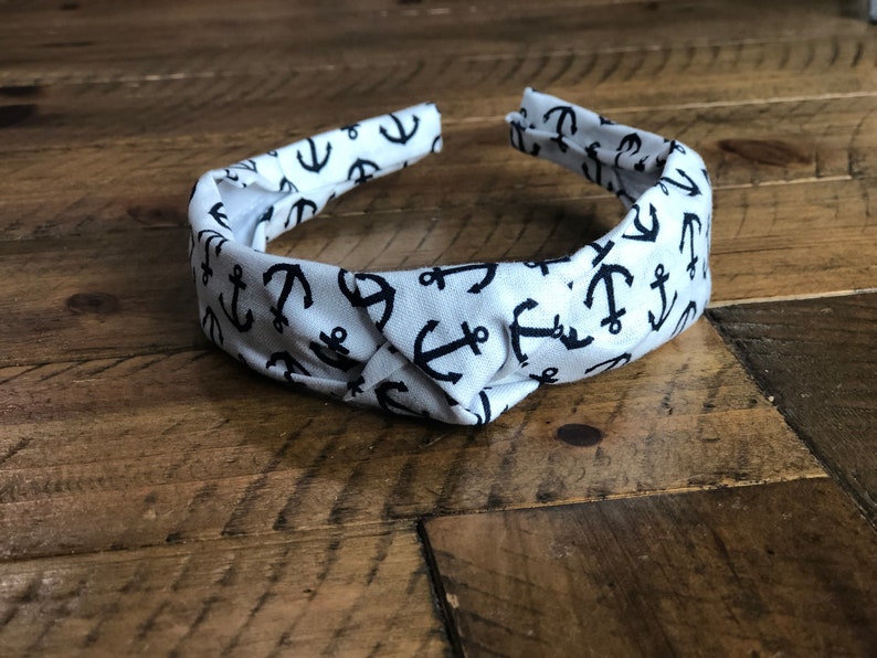 Knotted Headbands, Anchors Headband, Arrow Headband, Anchors and Arrows, Women's Accessories