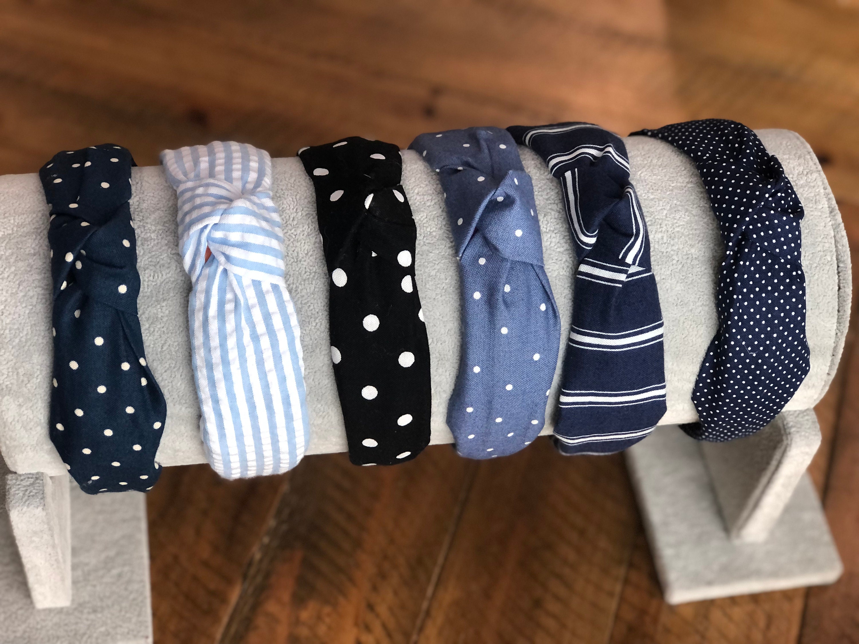 Knotted Headbands, Polka Dot Headbands, Striped Headbands, Women's Accessories