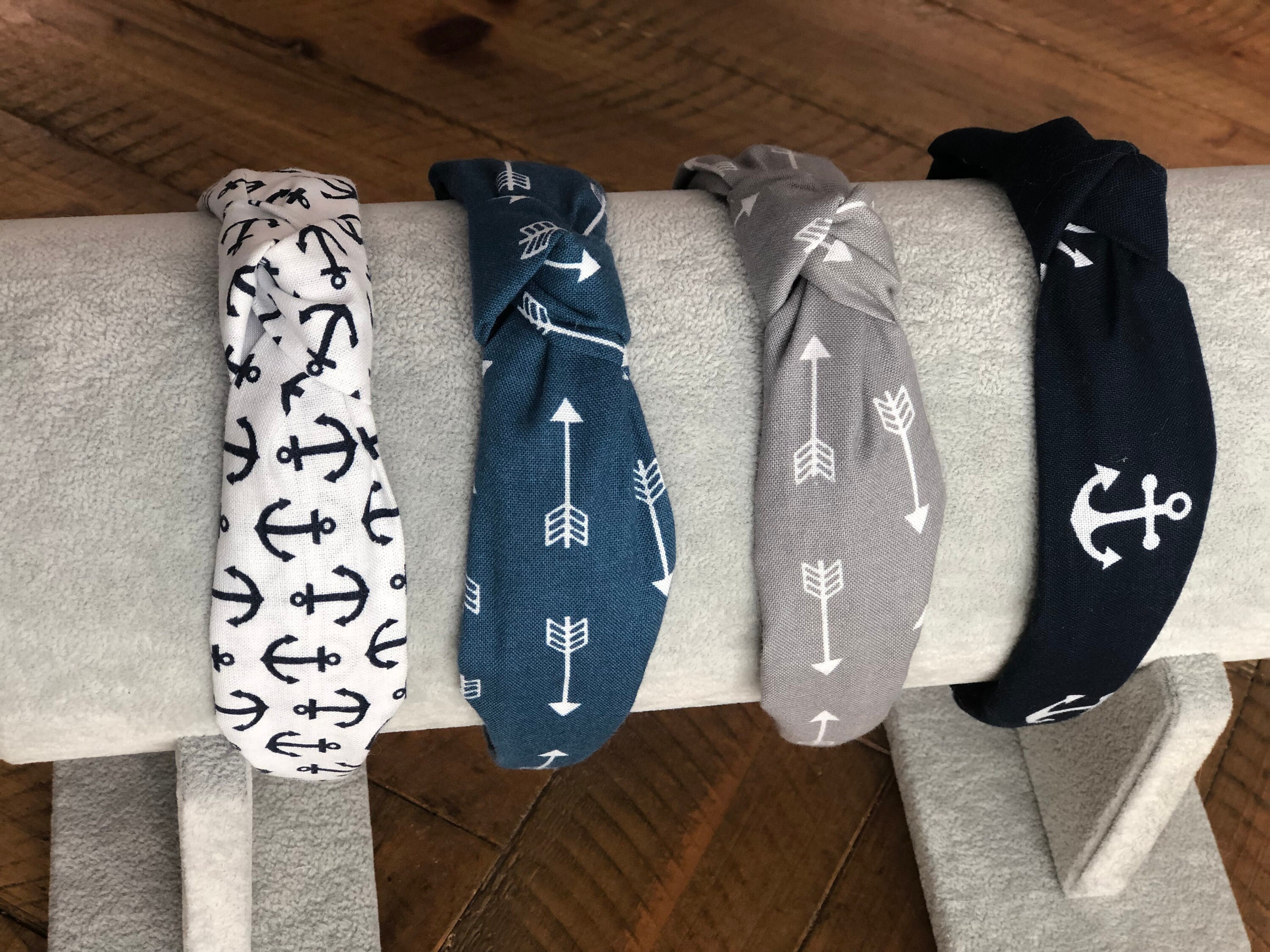 Knotted Headbands, Anchors Headband, Arrow Headband, Anchors and Arrows
