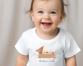 Baby T-shirt - Bald zu viert Schwangerschaft verkünden 2 Kind Bekanntmachung Schwangerschaft  Geschwisterkind