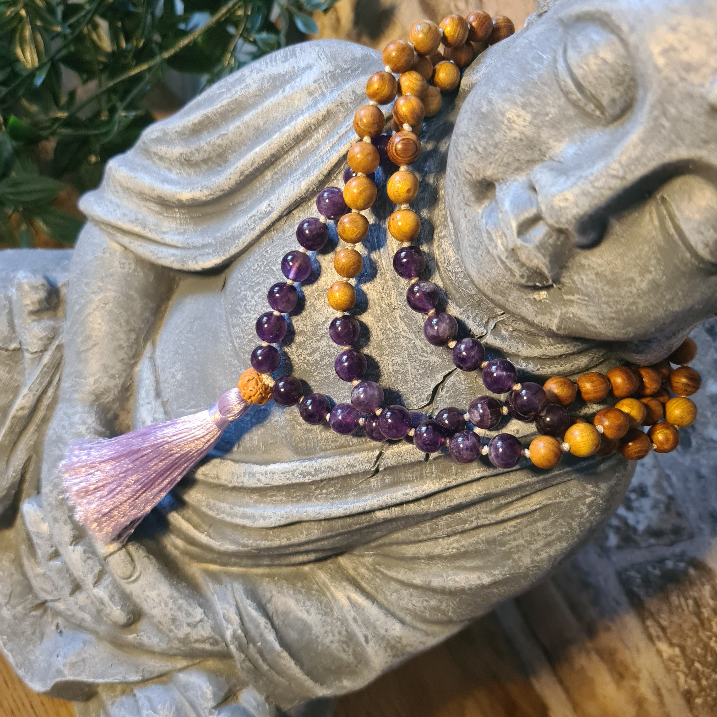 Beads mala deals with pendant
