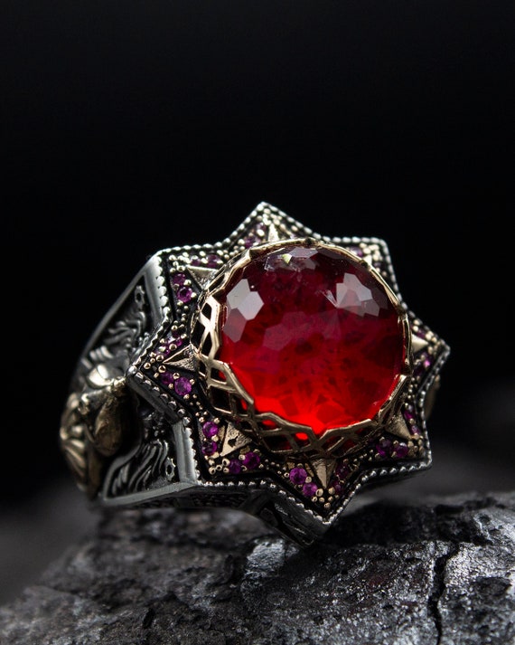 Red topaz best sale ring