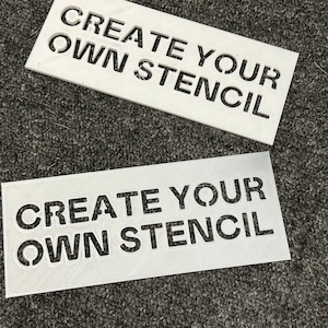 Custom reusable Text Stencils